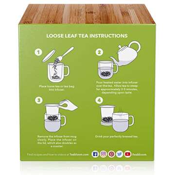 Teabloom Tea-For-One Brewing Mug Gift Set 15 oz