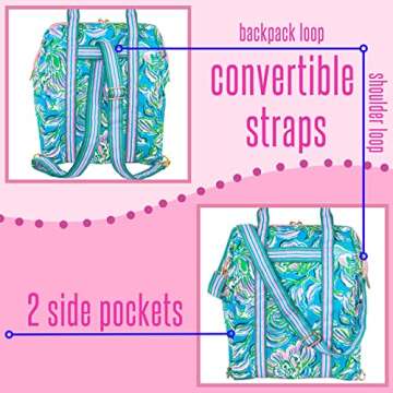 Stylish Lilly Pulitzer Insulated Backpack Cooler for Outdoor Fun