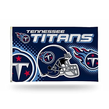 Tennessee Titans NFL Helmet 3x5 Single Sided Banner Flag