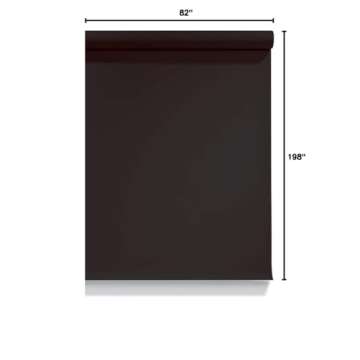 Superior Seamless Photography Background Paper, #44 Jet Black 82 inches Wide x 16.5 feet Long (Made in USA)