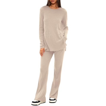 Shop Darong Women's Comfortable 2 Piece Lounge Set Apricot