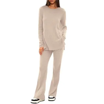 Shop Darong Women's Comfortable 2 Piece Lounge Set Apricot