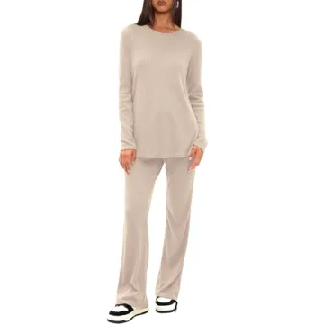 Shop Darong Women's Comfortable 2 Piece Lounge Set Apricot