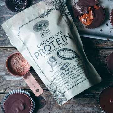 Anima Mundi Apothecary Chocolate Protein Superfood Powder - Organic Vegan Protein Powder - Nutrient-Dense Chocolate Plant Based Protein Blend with Adaptogens for Energy & Strength (567g)