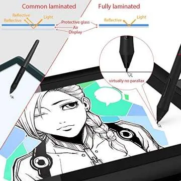 XP-Pen Artist13.3 V2 IPS 13.3-Inch Drawing Monitor Pen Display Graphics Drawing Monitor (8192 Level Pen Pressure)