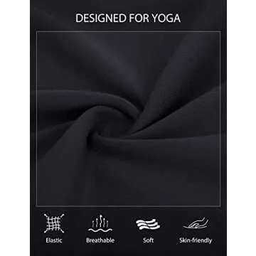 BALEAF Women's Long Sleeve Workout Shirts Fitted Yoga Tops Running Athletic Underscrub with Thumb Holes Black L