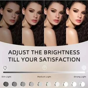 FENCHILIN Lighted Makeup Mirror with Touch Control