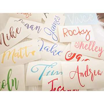 Personalized Bridesmaid Vinyl Decal for Tumblers - Rose Gold Champagne Glass Decals