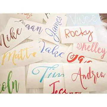 Personalized Bridesmaid Vinyl Decal for Tumblers - Rose Gold Champagne Glass Decals