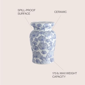 JONATHAN Y Stylish Garden Stool for Indoor and Outdoor Use