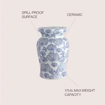 JONATHAN Y Stylish Garden Stool for Indoor and Outdoor Use