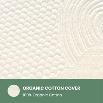 3" Inch Organic Latex Mattress Topper Pad with Organic Cotton Cover Protector (California King Size, Soft) GOLS Certified, Back Pain Relief Support, Hypoallergenic, Cooling and Breathable