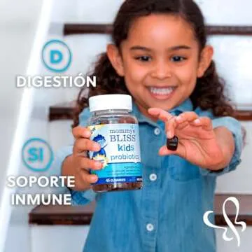 Mommy’s Bliss Kids Probiotic + Prebiotic Gummies, Supports Immunity & Digestive Health, 1 Billion ...