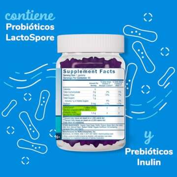 Mommy’s Bliss Kids Probiotic + Prebiotic Gummies, Supports Immunity & Digestive Health, 1 Billion CFU Per Gummy, Berry Flavor, Ages 2 Years+, 45 Count