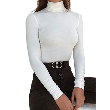 Women’s Soft Lightweight Pullover Turtleneck in Modal
