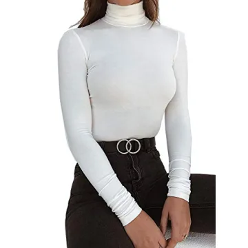 Women’s Soft Lightweight Pullover Turtleneck in Modal