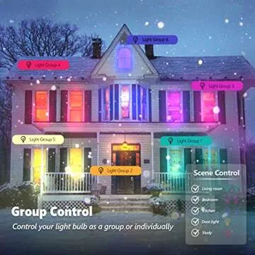 Vanance Smart Light Bulbs 4Pack, WiFi & Bluetooth 5.0, App Control, Color Changing LED Bulb, A19 E26 800LM Dimmable RGB Lights, 2700~6500K, Smart Home Lighting Works with Alexa Google Assistant