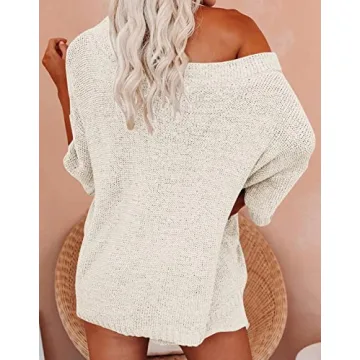 Ermonn Women's Cozy Off-Shoulder Pajama Set for Style