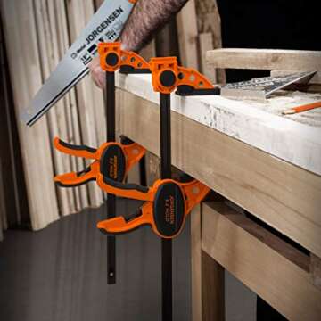 Jorgensen 24" One Hand Clamp/Spreader - 2-pack, Medium Duty, E-Z Hold Bar Clamps Set