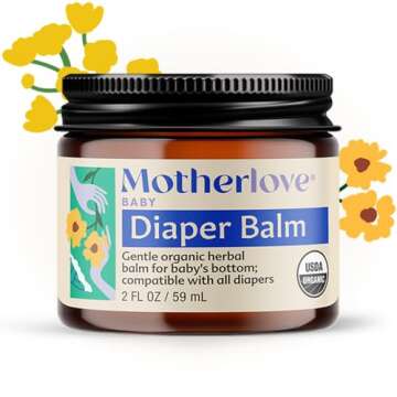 Motherlove Diaper Balm 2 oz Organic Rash Cream for Babies