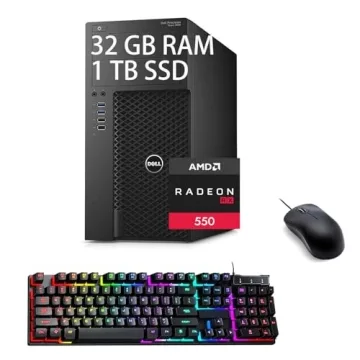 Dell Precision 3620 Tower Business Desktop PC - Powerful Quad-Core, 32GB RAM, 1TB SSD