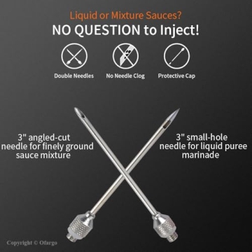 Ofargo Marinade Injector with Downloadable Recipe E-Book