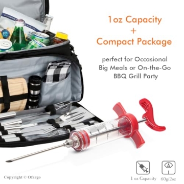 Ofargo Marinade Injector with Downloadable Recipe E-Book