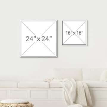 SIGNWIN Geometric Framed Canvas Wall Art 24x24