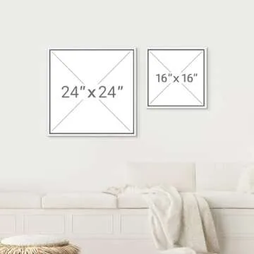 SIGNWIN Geometric Framed Canvas Wall Art 24x24