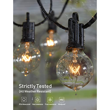 Outdoor String Lights 25FT with Edison Bulbs