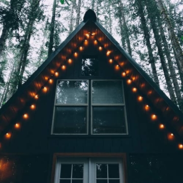 Outdoor String Lights 25FT with Edison Bulbs