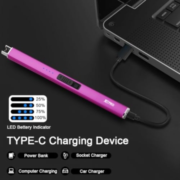 JETPRO Electric Arc Rechargeable Lighter for BBQ Camping