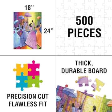 African American Expressions - Praises Go Up Puzzle – 500-Piece Inspirational African American Jigsaw Puzzle for Adults | Uplifting Faith-Based Artwork