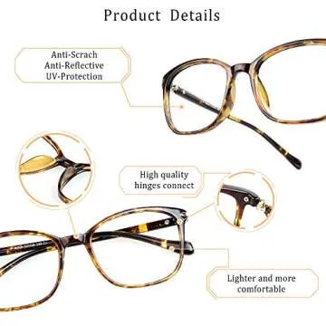 LifeArt Blue Light Blocking Glasses for Eye Comfort