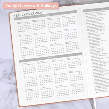 Stylish 2024-2025 Planner with Premium Features