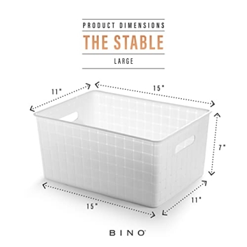 BINO Plastic Basket - Versatile Storage Organizer for Home