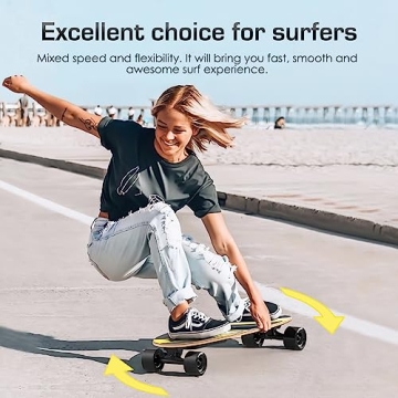 Dreskar FT009 Electric Skateboard, Dual Motor, 18 MPH