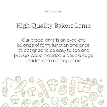 Breadtopia Bread Lame with 5 Blades & Storage Box | Premium Lame Bread Tool | Bread Lame Dough Scoring Tool | Perfect as a Sourdough Scoring Blade | Ideal Gifts for Bakers |