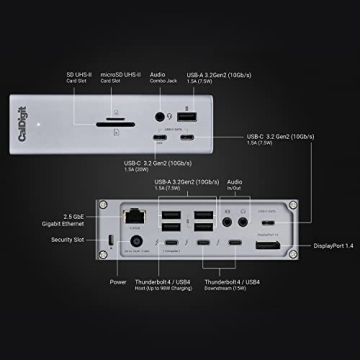 CalDigit TS4 Dock 18 Ports 98W Thunderbolt 4