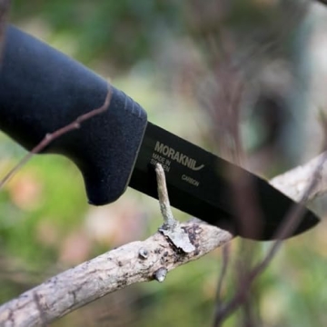 Morakniv Bushcraft Survival Blackblade Knife for Outdoor Use