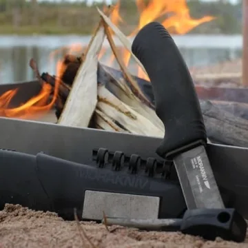 Morakniv Bushcraft Survival Blackblade Knife for Outdoor Use