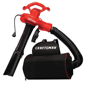CRAFTSMAN 3-in-1 Leaf Blower, Leaf Vacuum and Mulcher, Up to 260 MPH, 12 Amp, Corded Electric (CMEBL...