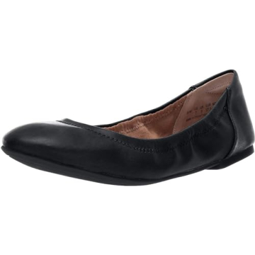 Amazon Essentials Belice Women's Ballet Flats - Black Faux Leather (Size 9)