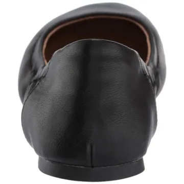 Amazon Essentials Ballet Flats - Black Faux Leather, Size 9