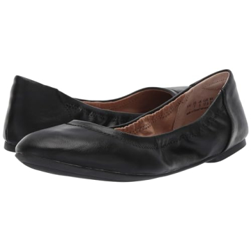 Amazon Essentials Ballet Flats - Black Faux Leather, Size 9
