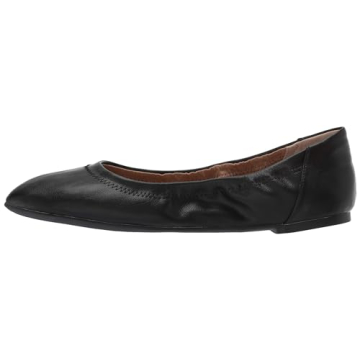 Amazon Essentials Ballet Flats - Black Faux Leather, Size 9