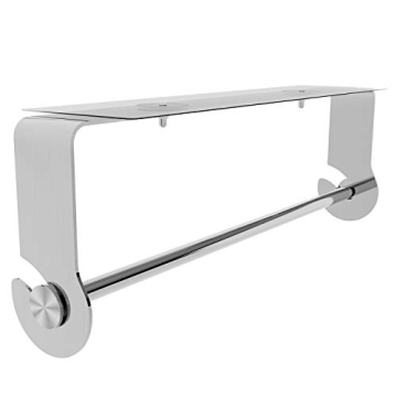 Stylish No Drilling Paper Towel Holder with Adhesive