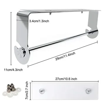 Stylish No Drilling Paper Towel Holder with Adhesive