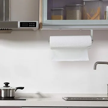 Stylish No Drilling Paper Towel Holder with Adhesive