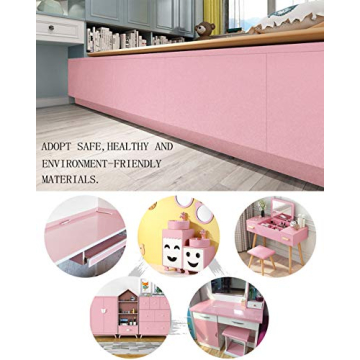 Glossy Glitter Pink Contact Paper - Easy Peel & Stick